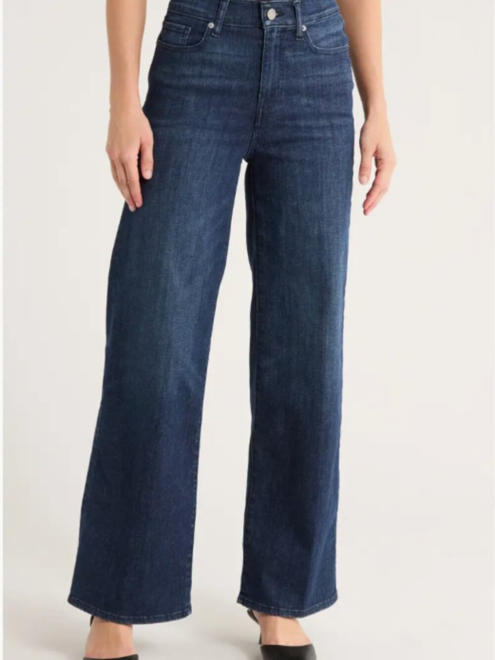 FRAME Le Slim Palazzo High Rise Wide Leg Jeans Dark Wash Guilty Size 27